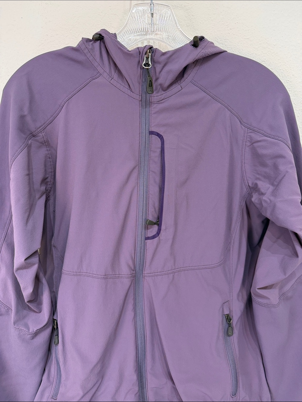 Outdoor Research nylon performance hoodie Small petite in purple - Picture 3 of 9